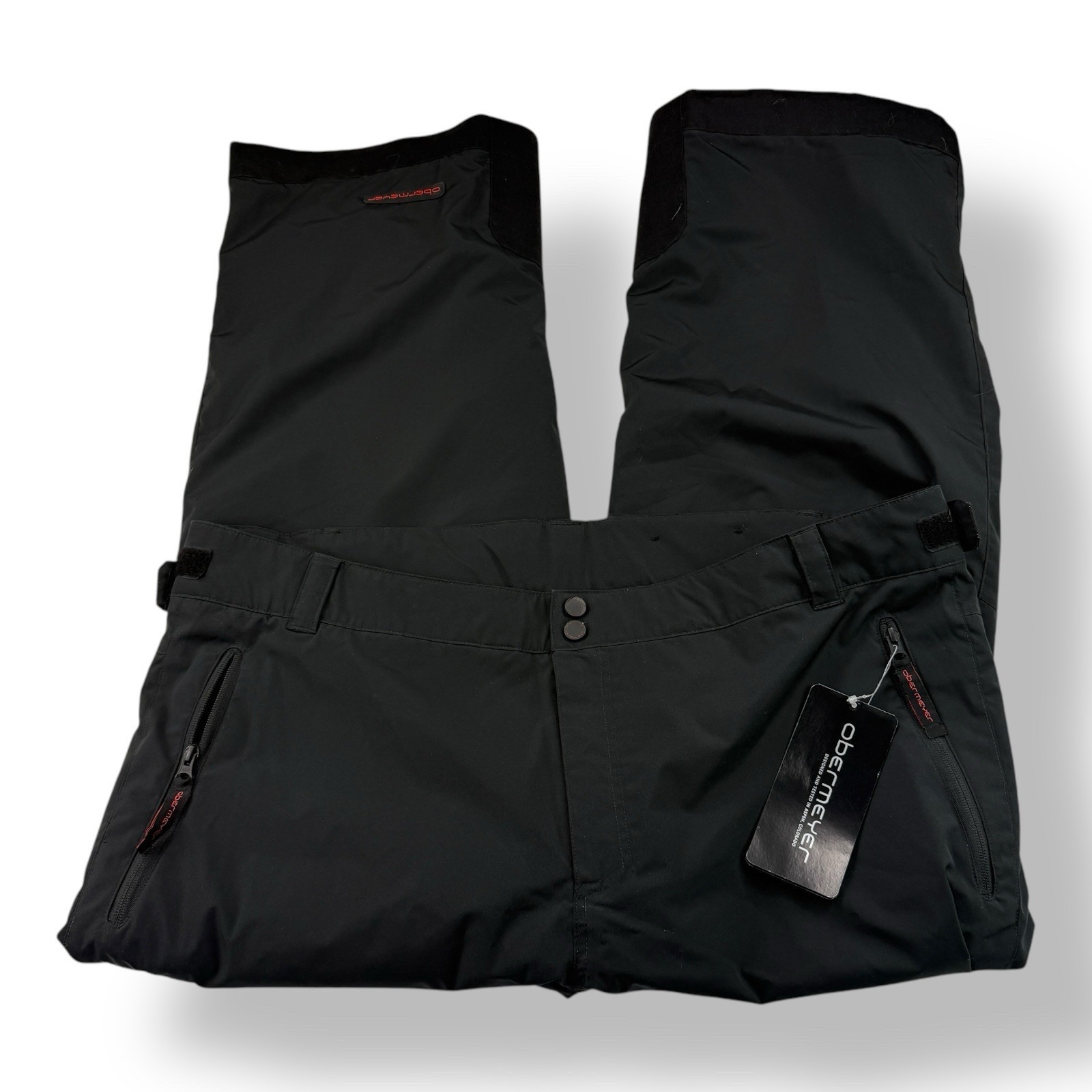Obermeyer Nwt Black Aspen Stretch Snow Pants 2xl Adjustable Waist Ventable Crotc